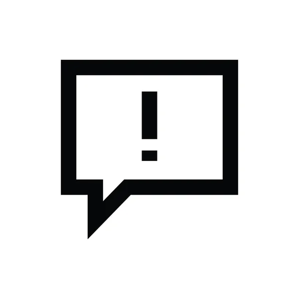 Error Chat Vector Icon — Archivo Imágenes Vectoriales