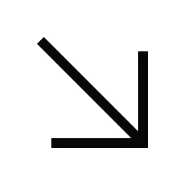 Pfeillinien Vektorsymbol — Stockvektor