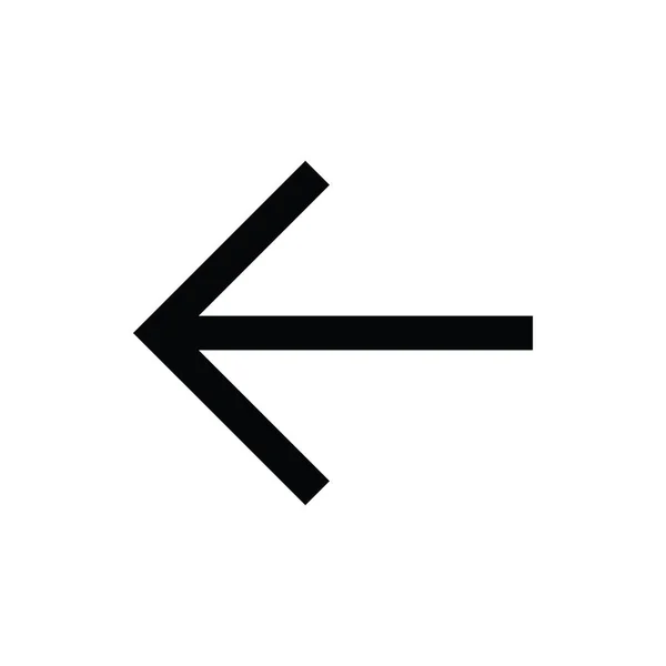Left Arrow Vector Icon — Stock Vector