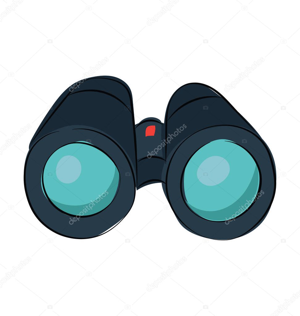 Binoculars Hand Drawn Vector Icon