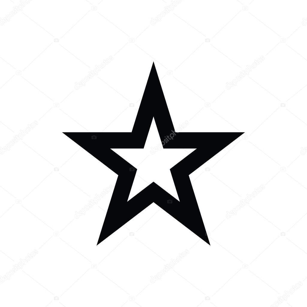 Star Line Vector Icon