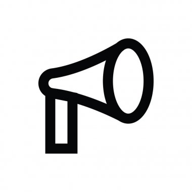 megafon çizgi vektör simgesi