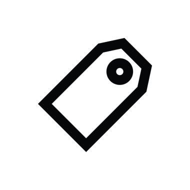 etiket satır vektör simgesi