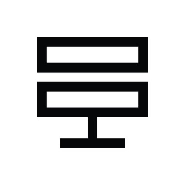 sunucu satırı vektör simgesi