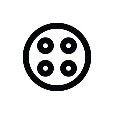 Reel satırı vektör simgesi