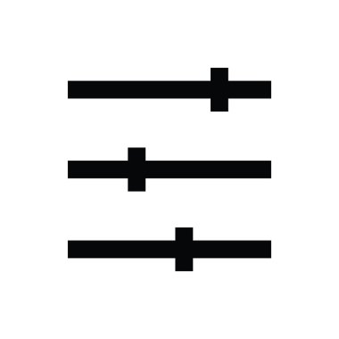 ekolayzır çizgi vektör simgesi