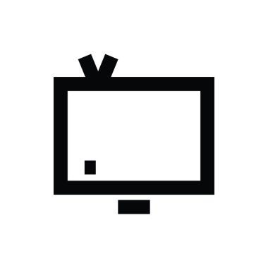 Vintage Tv vektör simgesi