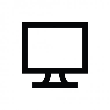 LCD çizgi vektör simgesi