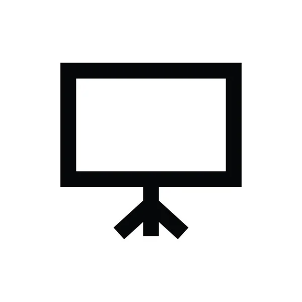 Blackboard Line Vector Icon — Stock Vector