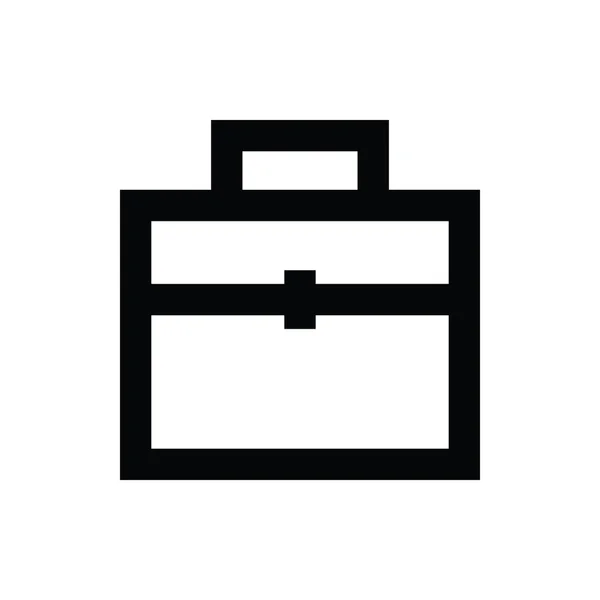 Briefcase Line Vector Icon — Stock Vector