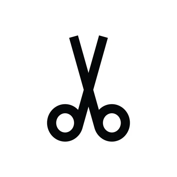 Scissor Line Vector Icon — Stock Vector