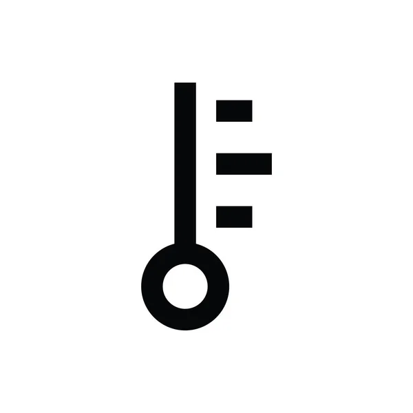 Icône Vectorielle Ligne Thermomètre — Image vectorielle