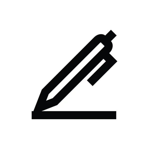 Pen Line Vector Icon — Stock Vector