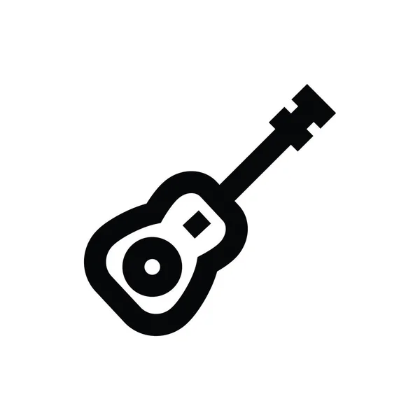 Guitar Line Vector Icon — Stock Vector