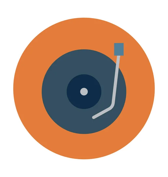 Vinilo Vector Plano Icono — Archivo Imágenes Vectoriales