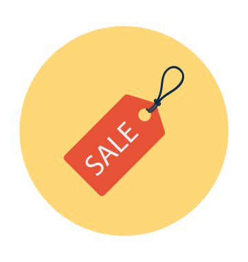 satış düz vektör simgesi  