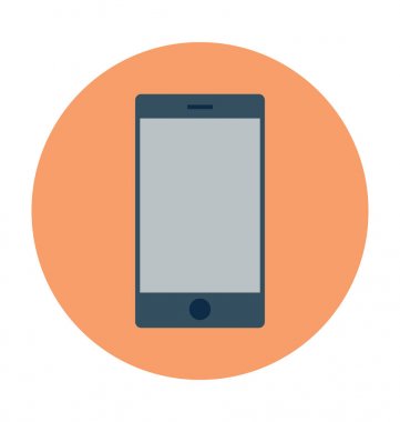 Tablet düz vektör simgesi  