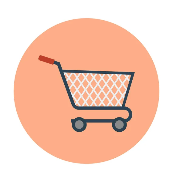 Shopping Cart Platt Vektor Symbol — Stock vektor