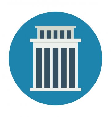 Royal opera house düz vektör simgesi