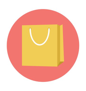 çanta düz vektör simgesi 