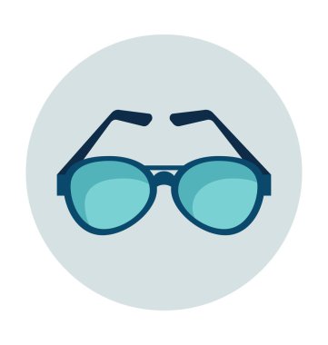 Gözlükler Düz Vektör Simgesi 