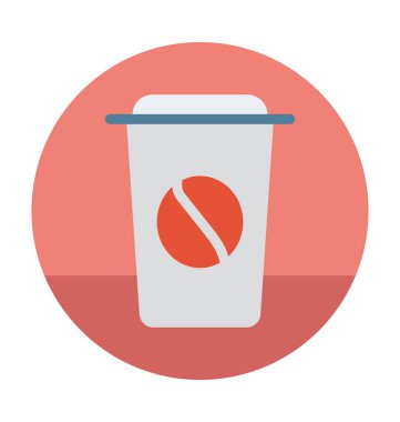 kahve fincanı düz vektör simgesi 