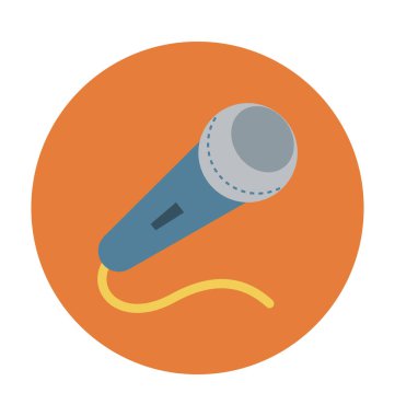 Ses düz vektör simgesi 