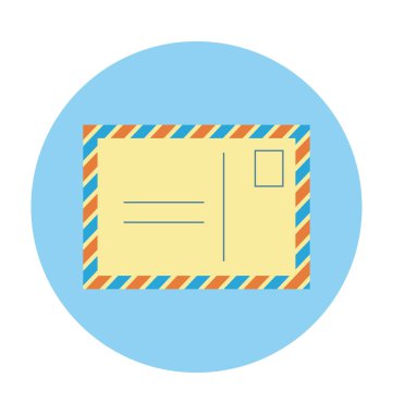 posta düz vektör simgesi 