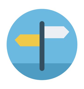 Oklar düz vektör simgesi 