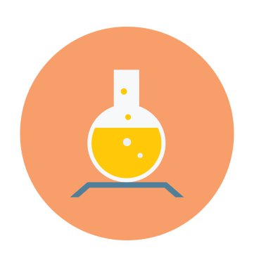 Deney düz vektör simgesi 