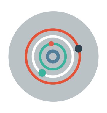 Gezegenler düz vektör simgesi 