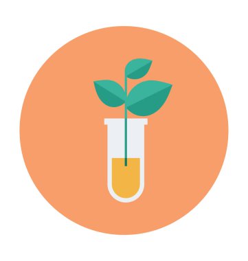 Deney düz vektör simgesi 