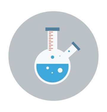 Deney düz vektör simgesi 