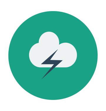 bulutlar düz vektör simgesi 