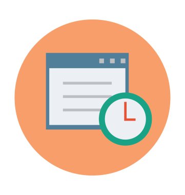 Web uygulaması düz vektör simgesi 