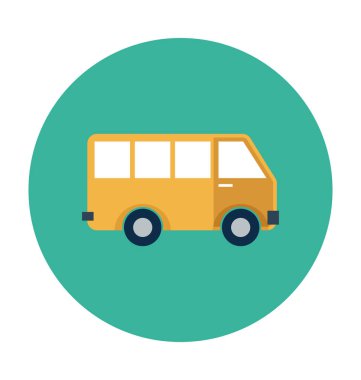 Genel van düz vektör simgesi 