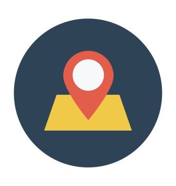 renkli düz vektör simgesi 