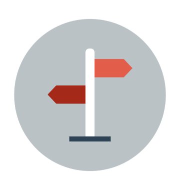 ters yönde düz vektör simgesi 