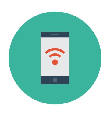 Tablet düz vektör simgesi 