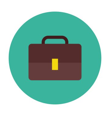 Bagaj düz vektör simgesi 