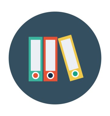 Arşiv dosyası düz vektör simgesi 