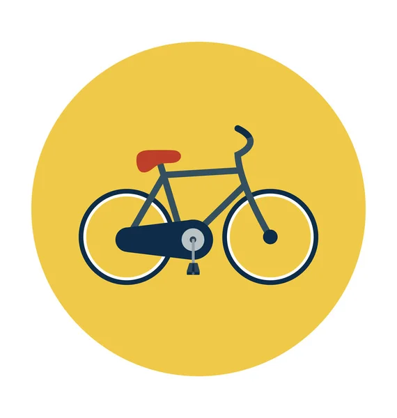 Bicicleta Vector Plano Icono — Archivo Imágenes Vectoriales