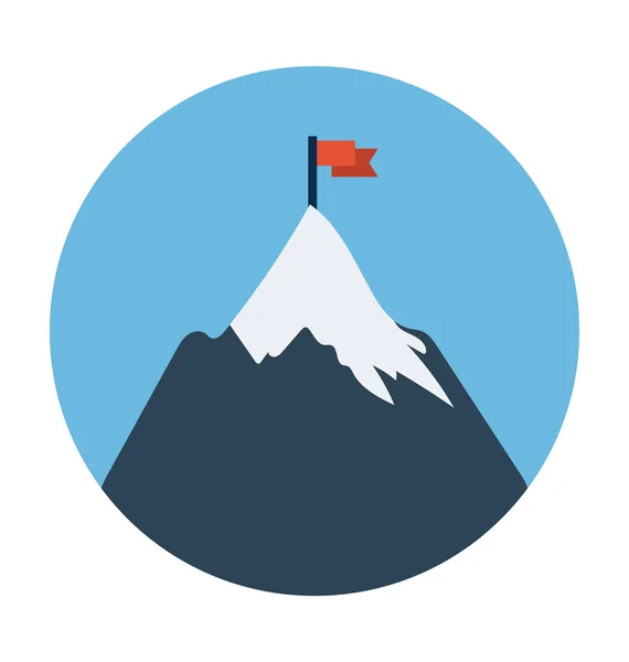 Εικονίδιο Επιπέδου Διανύσματος Βουνού — Διανυσματικό Αρχείο