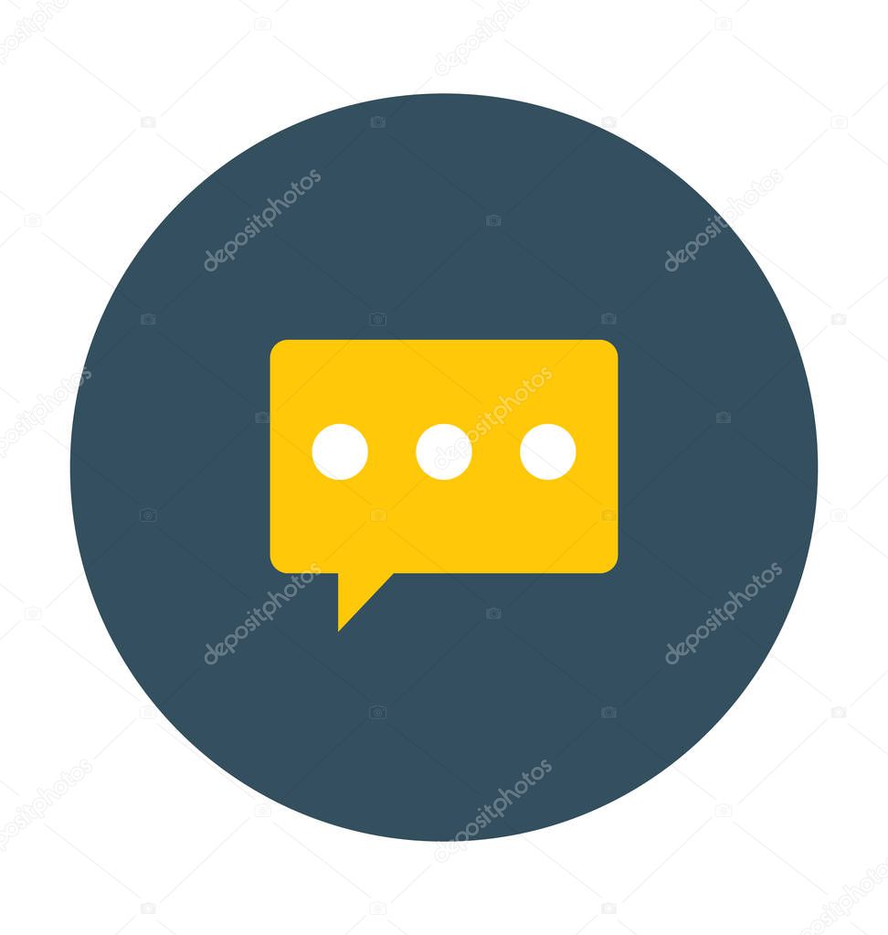 chat Flat Vector icon