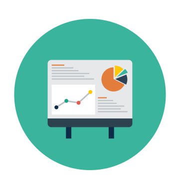 Online grafik düz vektör simgesi