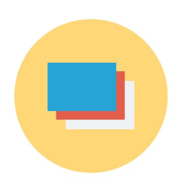 Kağıt düz vektör simgesi