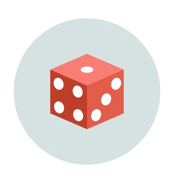 Casino Platte Vector Pictogram — Stockvector