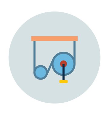 Elektrik düz vektör simgesi 