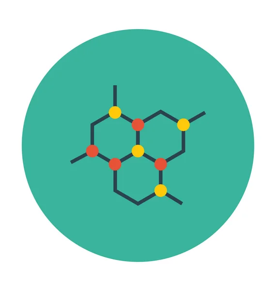 Icône Vectorielle Plate Hexagonale — Image vectorielle