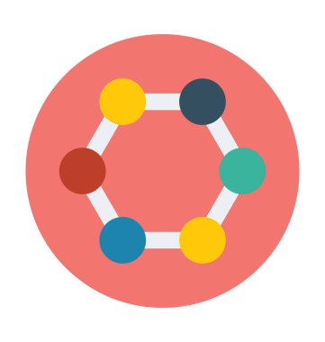 abacus düz vektör simgesi 